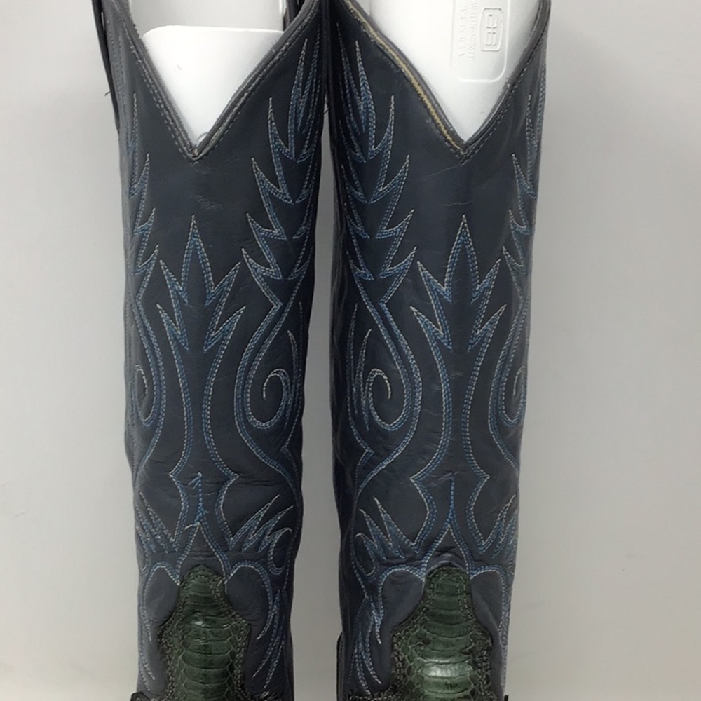 Vintage Acme Snakeskin sz 5 1/2 B Leather Boot - Picture 3 of 12